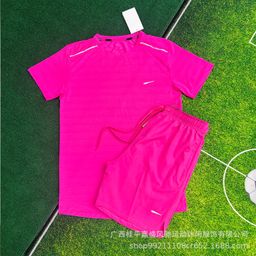 thumbnail for Wholesale shorts men's breathable woven sports cropped pants sports student track and field training running fitness quick-drying suit men