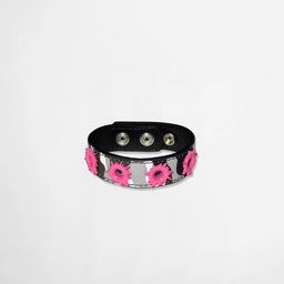thumbnail for Rock Day Cracked Bullet Hole Leather Bracelet Punk Rock Adjustable Bracelet Bracelet