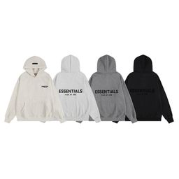 thumbnail for Foreign Trade European and American Trendy Brand Three-Dimensional Letter Classic Style Autumn and Winter Fleece-Lined Loose Hooded Sweatshirt