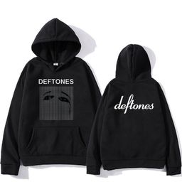 thumbnail for [Cross-border Euro Code] Deftones Skull Black Hoodie Men Women Vintage Cotton