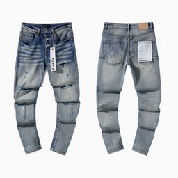 thumbnail for Purple Jeans Foreign Trade Cross-Border Manufacturer Direct Sales Spot American High Street Black Blue Ripped One Piece