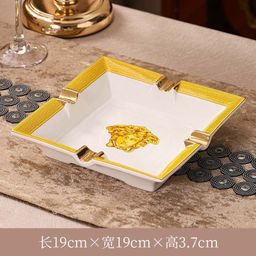 thumbnail for Factory a generation of ceramic ashtray European KTV cigar ashtray LOGO living room luxury large personality Europe