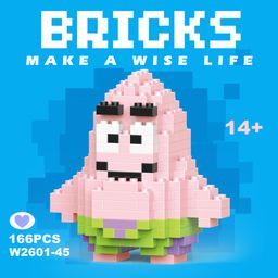 thumbnail for Compatible with Lego micro-particle building blocks Cartoon Doll children's educational assembled small toy stall pendant gift wholesale