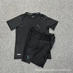 thumbnail for Foreign trade spot ice silk quick-drying sports short sleeve T-shirt men's summer breathable loose fitness casual crew neck top