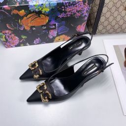 thumbnail for Cross-Border 2026 Summer New Style Foreign Trade European and American Large Size Pointed Toe Hollow One-Strap Buckle Women's High-Heeled Sandals Wholesale