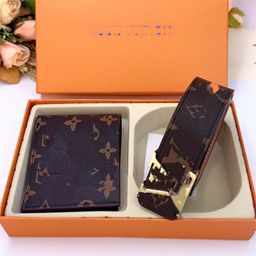 thumbnail for L&#039;s g&#039;s Xiaoxiang Men&#039;s Classy Boutique Gift Box Belt Belt Wallet Combination Two-Piece Set Fashionable and Versatile Classic