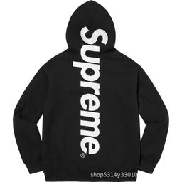 thumbnail for Satin Appliqu Hooded Sweatshirt American Street Brand Letter Embroidered Sweater for Men