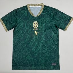 thumbnail for Five-star Brazil home and away 980204 retro jerseys, national team fan edition, special edition Thai jerseys