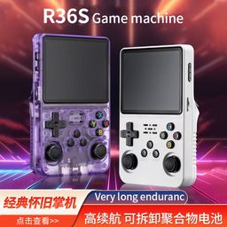 thumbnail for New R36S game console HD PSP handheld game console dual rocker GBA arcade simulator king of fighters cross-border
