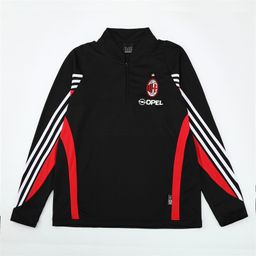 thumbnail for AC Milan training uniform, Real Madrid autumn and winter ** suit, long sleeve half-pull football sports leisure wear classic team