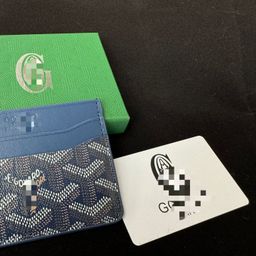 thumbnail for Factory direct in stock direct batch of 5 cards with packaging multi-card double-sided storage bag change foreign trade tide brand leather pu