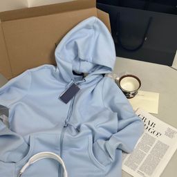 thumbnail for Fall/Winter 25 New Hooded Drawstring Sweatshirt Jacket Embroidered Zipper Cardigan Unisex Athleisure Couple Wear