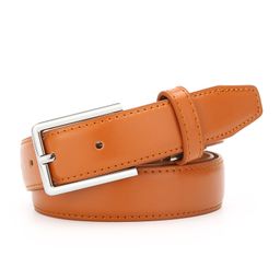thumbnail for Manufacturer New Men's Cowhide Casual Business Belt Women's Jeans Belt Genuine Leather Belt Pin Buckle Belt