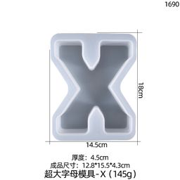 thumbnail for Yu Meiren DIY Cristal epoxi molde 26 Carta Grande decoración de la tabla silicona en stock al por mayor