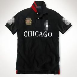 thumbnail for Summer men's cross-border polo shirt lapel embroidery big city casual plus size top polo short sleeve t-shirt