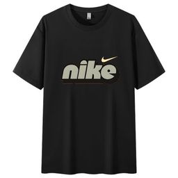 thumbnail for Cross-Border Summer Loose Short-Sleeve T-Shirt for Men and Women, Trendy Korean Style Round Neck Pullover, New Youth Style in Stock Short-Sleeve T-Shirt