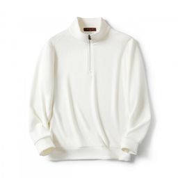thumbnail for Configuration High-end capsule series silk wool spring and autumn men's old money style half-zipper sweatshirt base shirt