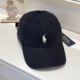 thumbnail for Foreign trade rl raff hat baseball cap men&#039;s and women&#039;s peaked cap polo sports pony logo embroidery couple baseball cap tide