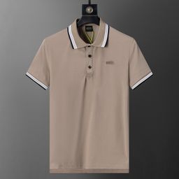 thumbnail for (Top Edition) 25 new cross-border POLO shirt for men and women with solid color business casual slim knit lapel short sleeves
