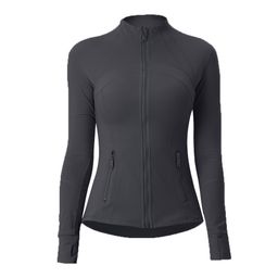 thumbnail for SWIFT SPEED double-sided brushed yoga jacket women's top sports running tight stand collar zipper jacket