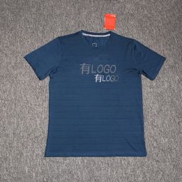 thumbnail for Brand logo: Ice Silk Quick Dry Sport Stretch Short Sleeve T-Shirt Men's Summer Loose Breathable Fitness Want Casual Half Sleeve
