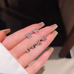 thumbnail for Set of 6! Shopkeeper super push! Exquisite suit Earrings Niche Design Sense Earrings for Women High-end Sense Earrings for Women