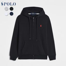 thumbnail for Cross-Border Spring and Autumn Long-Sleeved Sweatshirt Men's Casual Zipper Solid Color Embroidered Pony Logo Zipper Cardigan Jacket