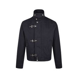 thumbnail for Cross-border foreign trade AliExpress Amazon Amazon Men's Deconstruction Splicing Airplane Buckle Jacket Vintage Workwear Short