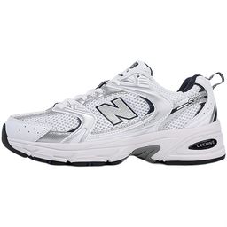thumbnail for Putian High-End Version Nb530 Gray Silver White Unisex Original Mesh Official Couple Sports Casual Dad Shoes