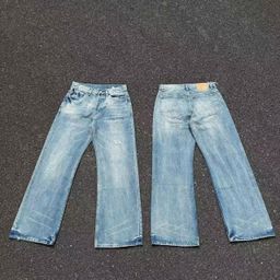 thumbnail for Niche jeans replace the correct version of washed American versatile unisex loose straight AC style pants