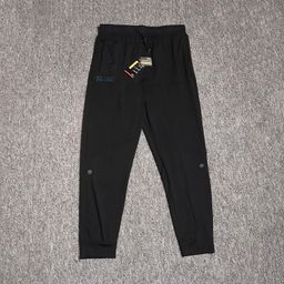 thumbnail for Brand logo wholesale ice silk stretch sports pants men's summer quick-drying slim leggings running casual cropped pants