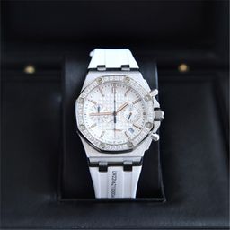 thumbnail for AP Royal Oak Offshore Silicone Advanced Watch Three Eyes Multifunctional Chronograph Women's Quartz Watch