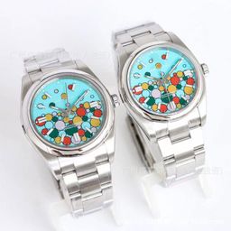 thumbnail for Laojia Oyster Perpetual Datejust Bubble Candy Relógio masculino à prova d'água pulseira de aço inoxidável relógio casual masculino atacado