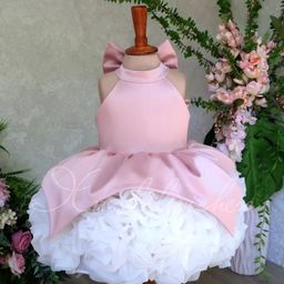 thumbnail for Princess dress for girls, 2026 new pink satin sleeveless mesh puffy skirt, kids' dress, summer Amazon dropshipping