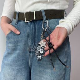 thumbnail for Corrente para calça Crodo Element, bolsa, pingente de espada, bola, cruz, fecho lagosta, corrente para jeans.