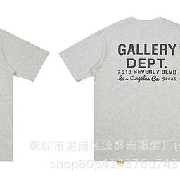 thumbnail for Long-Term Foreign Trade Cross-Border Trendy Brand New Gallery Dept Series Printed Short-Sleeved Men's and Women's T-Shirts