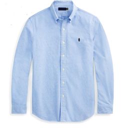 thumbnail for Cross-border RL Men's Spring and Autumn Business Casual Oxford Cotton Long Sleeve Shirt Pony Embroidery Logo Men's Long Sleeve Shirt