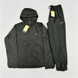 thumbnail for Outdoor running fitness quick-dry sportswear set, cross-border men's training lightweight woven reflective jacket 4747