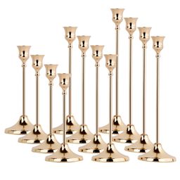 thumbnail for Amazon best-selling bell candle holder ornament, vintage candle holder, iron candle holder three-piece set, simple romantic trumpet candle holder