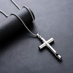 thumbnail for Cross Necklace Men&#039;s Titanium Steel Color-free High-end All-match Personality Design Summer Accessories Women&#039;s Trendy Simple Jewelry