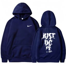 thumbnail for Cross-border AliExpress sweatshirt trendy brand new spring and autumn front and back printed hooded sweatshirt loose casual sports hooded