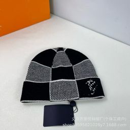 thumbnail for European and American new hot-selling embroidered letter knit hat casual and versatile, simple and fashionable autumn and winter warm outdoor cold hat