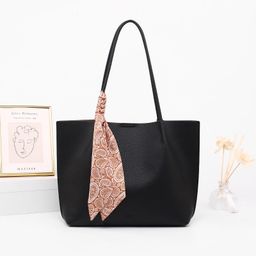 thumbnail for Large capacity women's bag, 2026 autumn/winter new casual versatile single shoulder bag, commuter bag, sophisticated minimalist tote bag