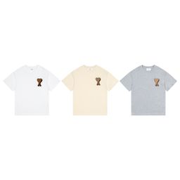 thumbnail for AMI short-sleeved letter 25ss spring and summer new trendy brand cotton loose and versatile casual luxury sense unisex