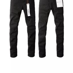 thumbnail for Trendy Casual Straight-Leg Patchwork Slim Fit Embroidered Jeans for Men with Ripped Details and Patch Cotton