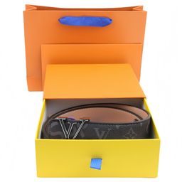 thumbnail for Cross-border Explosive L Plaid Gift Box Men's Belt Belt Leather Width 3.6cm Length 105 to 125cm