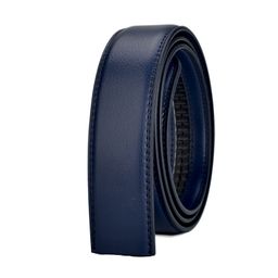 thumbnail for Men's belt automatic buckle belt body belt leather foreign trade belt buckleless youth six colors optional 3.5CM trouser belt