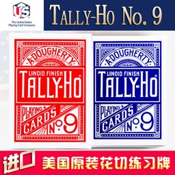 thumbnail for Original factory Tally-Ho No. 9 playing cards fan back/round back magic props Flower cut single license plate
