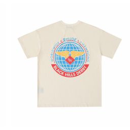 thumbnail for Long-Term Cross-Border Sales of High-End Rhude Short-Sleeve Sets, American Retro Marlboro High Street Casual Loose-Fitting Couple's Wear