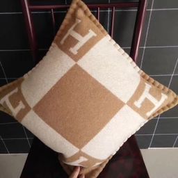 thumbnail for Hermaki High Quality Pillow Pillow Big Brand H Pillow H Letter Blanket Cushion Sofa Wool Pillow Nordic Home